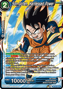 Son Goten, Harnessed Power - BT16-029 - Rare Foil