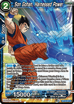 Son Gohan, Harnessed Power - BT16-027 - Common