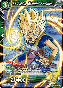 SS Cabba, Wrathful Evolution - BT16-059 - Uncommon