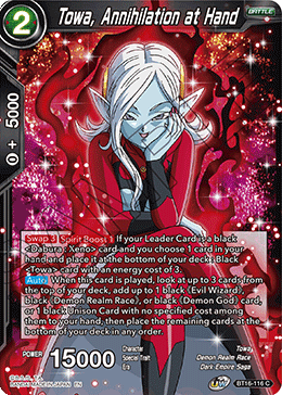 Towa, Annihilation at Hand - BT16-116 - Common Foil