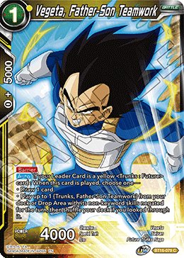 Vegeta, Father-Son Teamwork - BT16-079 - Common Foil