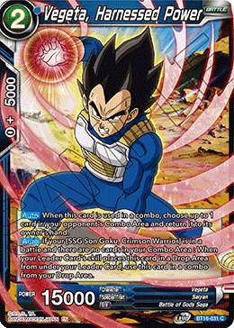 Vegeta, Harnessed Power - BT16-031 - Common Foil