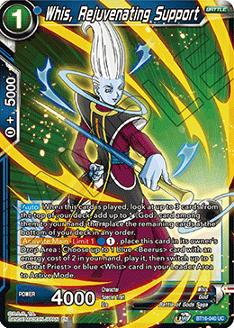 Whis, Rejuvenation Support - BT16-040 - Uncommon Foil