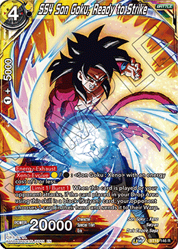 SS4 Son Goku, Ready to Strike - BT16-146 - Rare Foil