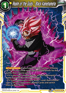 Realm of the Gods - Black Kamehameha - BT16-092 - Rare