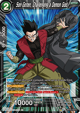 Son Goten, Challenging a Demon God - BT16-104 - Rare Foil