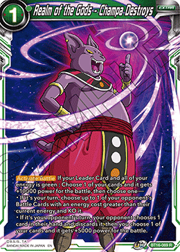 Realm of the Gods - Champa Destroys - BT16-169 - Rare Foil