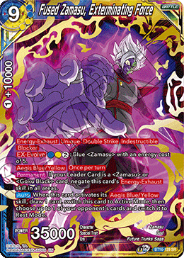 Fused Zamasu, Exterminating Force - BT16-129 - Super Rare