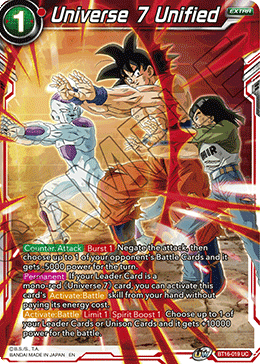 Universe 7 Unified - BT16-019 - Uncommon