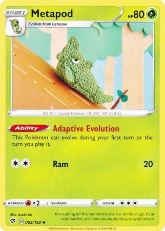 Metapod - 002/192 - Uncommon