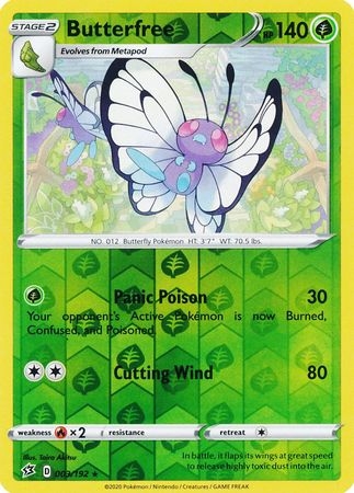 Butterfree - 003/192 - Rare Reverse Holo