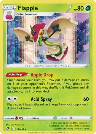 Flapple - 022/192 - Holo Rare