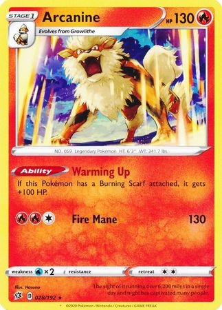 Arcanine - 028/192 - Rare
