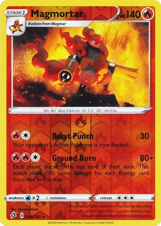 Magmortar - 030/192 - Rare Reverse Holo