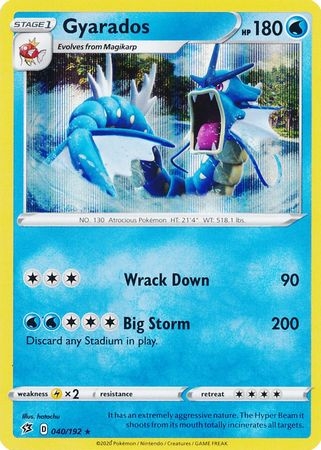 Gyarados - 040/192 - Holo Rare