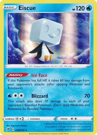 Eiscue - 054/192 - Holo Rare