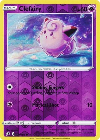 Clefairy - 074/192 - Common Reverse Holo
