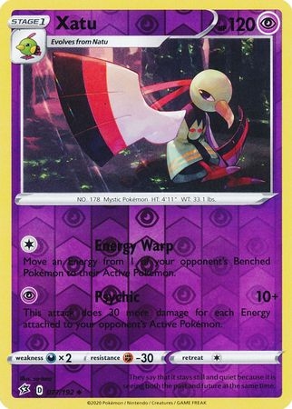 Xatu - 077/192 - Uncommon Reverse Holo