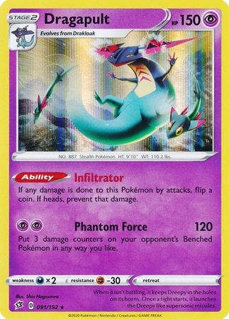 Dragapult - 091/192 - Holo Rare