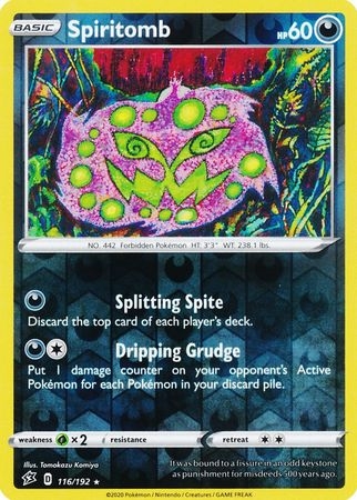 Spiritomb - 116/192 - Rare Reverse Holo