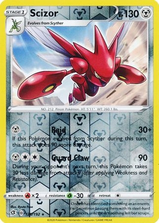 Scizor - 128/192 - Rare Reverse Holo