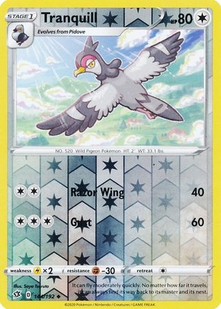 Tranquill - 144/192 - Uncommon Reverse Holo