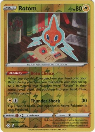 Rotom - 34/72 - Uncommon Reverse Holo