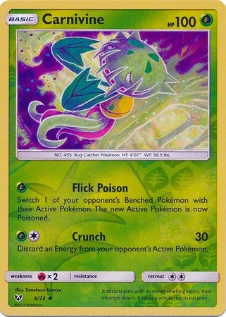 Carnivine - 6/73 - Uncommon Reverse Holo