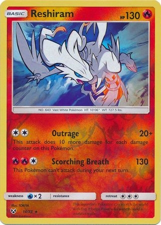 Reshiram - 14/73 - Holo Rare Reverse Holo