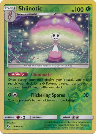 Shiinotic - 17/149 - Rare Reverse Holo