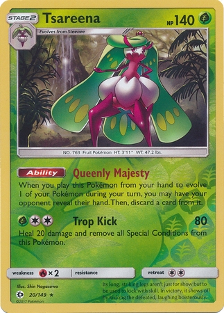 Tsareena - 20/149 - Rare Reverse Holo