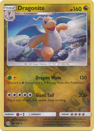 Dragonite - 96/149 - Rare Reverse Holo