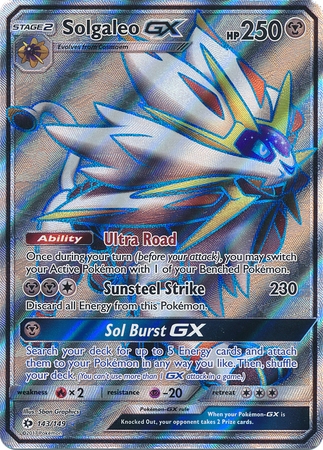 Solgaleo GX - 143/149 - Full Art Ultra Rare