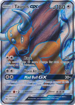 Tauros GX - 144/149 - Full Art Ultra Rare