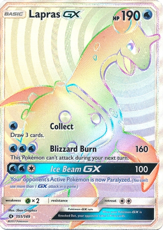 Lapras GX - 151/149 - Hyper Rare