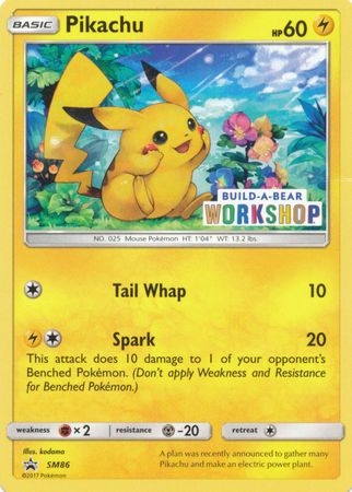 Pikachu - SM86 - Promo - Build-A-Bear Workshop