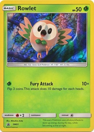 Rowlet - SM01 - Holo Promo