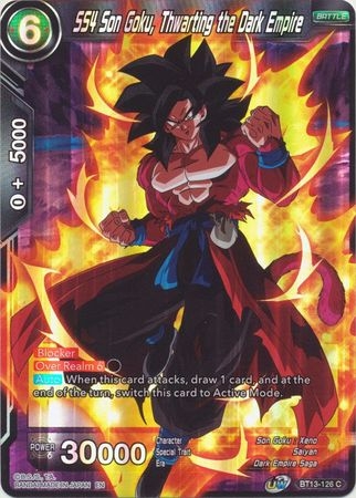 SS4 Son Goku, Thwarting the Dark Empire - BT13-126 - Common Foil