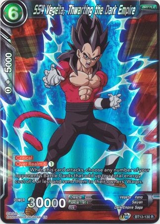 SS4 Vegeta, Thwarting the Dark Empire - BT13-130 - Rare Foil