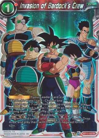 Invasion of Bardock's Crew - BT13-027 - Rare Foil