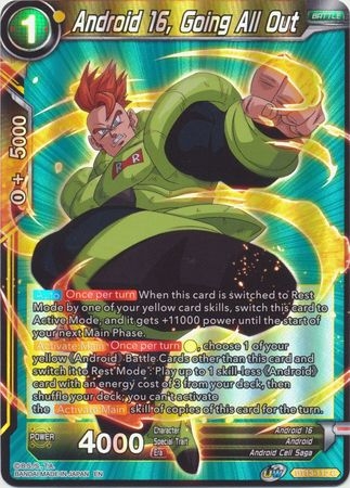 Android 16, Going All Out - BT13-112 - Common Foil