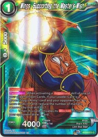 Wings, Supporting the Master's Wish - BT13-072 - Common Foil