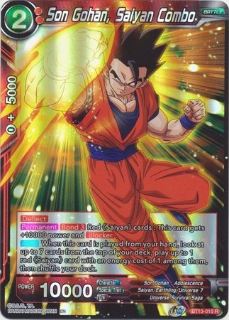 Son Gohan, Saiyan Combo - BT13-015 - Rare Foil