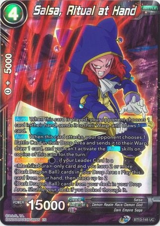 Salsa, Ritual at Hand - BT13-145 - Uncommon Foil