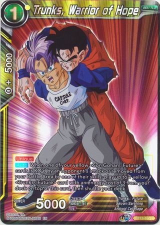 Trunks, Warrior of Hope - BT13-103 - Common Foil