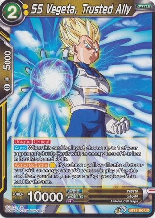 SS Vegeta, Trusted Ally - BT13-100 - Uncommon