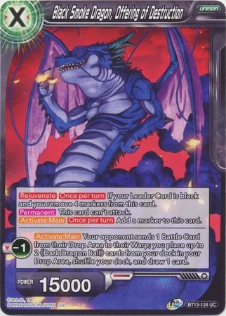 Black Smoke Dragon, Offering of Destruction - BT13-124 - Uncommon