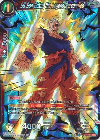 SS Son Goku, the Legend Personified - BT13-012 - Super Rare