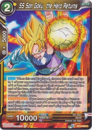 SS Son Goku, the Hero Returns - BT13-096 - Common