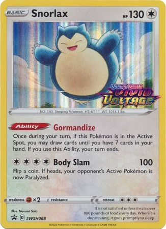 Snorlax - SWSH068 - Prerelease Promo